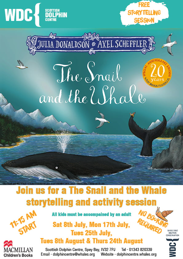 Poster for Snail and the Whale Storytelling event