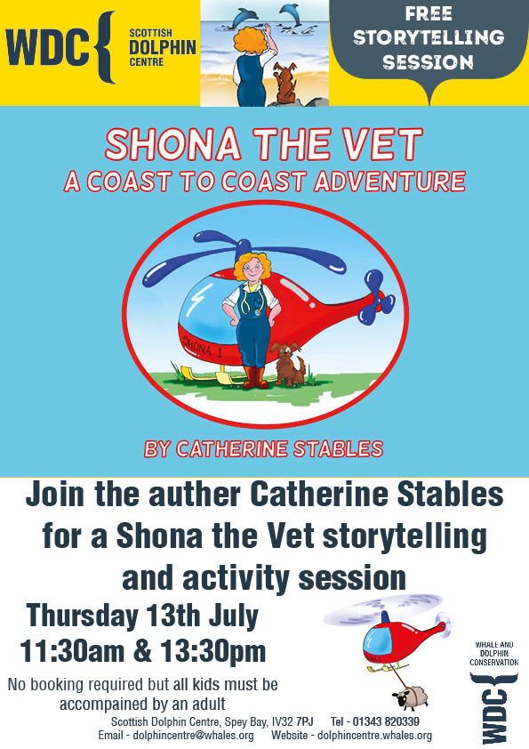 Shona the Vet Storytelling event poster